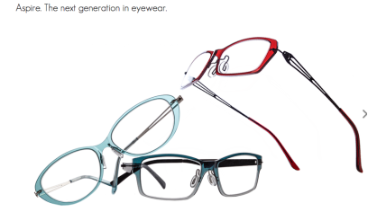 Three pairs of glasses resting on top of one another